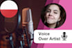 record a voice over in polish for your project