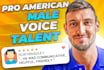 record a natural deep convincing  believable engaging english male voice over
