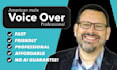 record your deep motivational english american male voice over fast  no ai