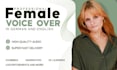 record high quality voice overs in a young female voice in german or english