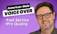 record an american male voice over in english