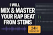 mix and master your rap beat from stems