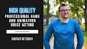 voice act your video game or animation