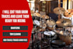 edit your drum tracks and leave them ready for mixing