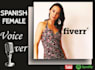 record a professional female spanish voice over