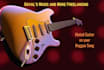 play muted plucked guitar on your reggae song