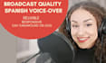 record a professional voice over in spanish