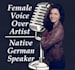 record a professional female german voice over