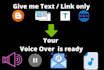 convert unlimited text into a voice over at a low  price
