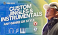 create custom podcast intro, radio jingle, or artist instrumental