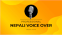 do nepali voiceover for your youtube channel