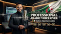 record arabic male voice over