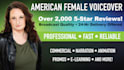 record 100 words of your vo american female voice over