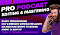 professionally edit and master your podcast episode