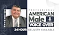 record a professional male voiceover in american english