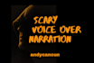 do a scary character animation game male voice over