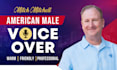 record a professional american english male voice over