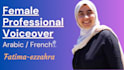 record a soft french or arabic female voice over