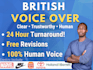 record a natural british male voiceover for ads and videos
