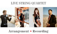 compose and record a real string quartet or add virtual strings to your project