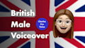 record a british male voice over in 24 hours