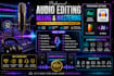 do world level audio editing, mixing and mastering quickly