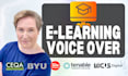 do voiceover for elearning, training, educational, tutorial, narration