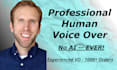 record your professional american male voice over