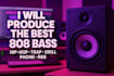 create professional 808 bass and kick patterns for any genre
