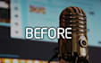 professionally clean up and level match your audio
