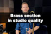 record brass in studio quality