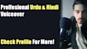do urdu and pashto voiceover in low budget