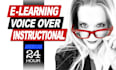 record american female voice over for e learning