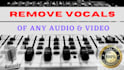 remove vocal from audio and make karaoke track without voice