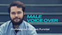 record deep conversational male voice over