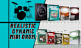 create realistic midi drums for prog, metal, djent and rock