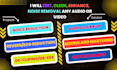edit, clean, repair, enhance noise removal any audio or video