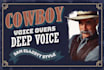 record a sam elliott style cowboy voiceover