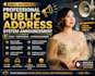 record an announcement for a public address system