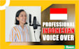 deliver bahasa indonesia voice over for commercial ads