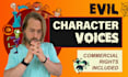 record a scary, evil male character voice over