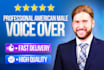 record an american male voice over