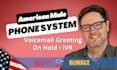 record voicemail greeting on hold message IVR male voiceover