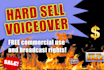 read your hard sell voiceover with authority