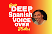 record a deep spanish latin american bilingual male voice