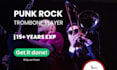 be your punk rock trombone player