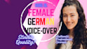 record a young german female voice over
