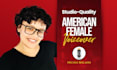 record a pro american female voice over
