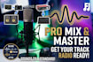 professionally mix and master your song using a decade of studio experience