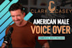 record professional conversational american male voice over